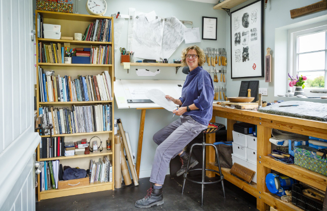 Stone Carving with It's Written In Stone