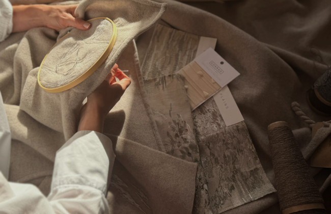 HOLLY HUNT × Sirimiri: The Art of Weaving and Embroidery