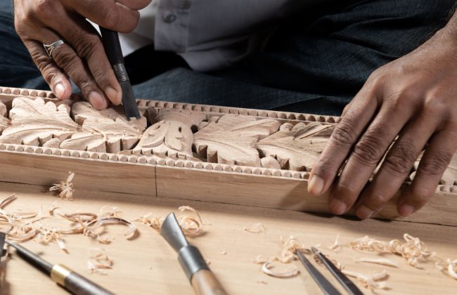 Master Craftsmanship: Hand-Carving and Paint Effects at Chelsea Textiles