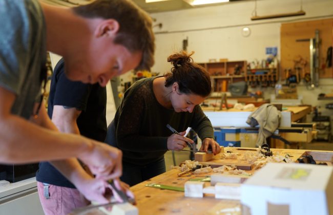Open studio and candlestick-making workshop
