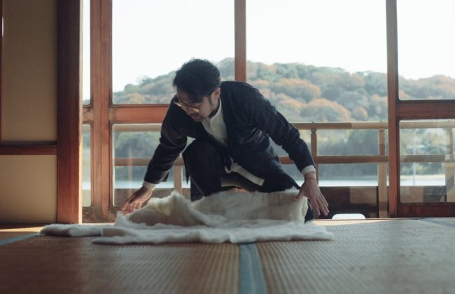 Japanese Zen Zabuton Demonstration