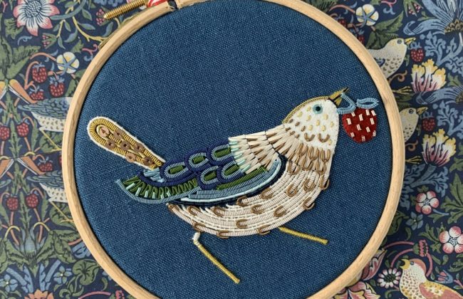 Silk and Metal Thread Embroidery with Becky Hogg