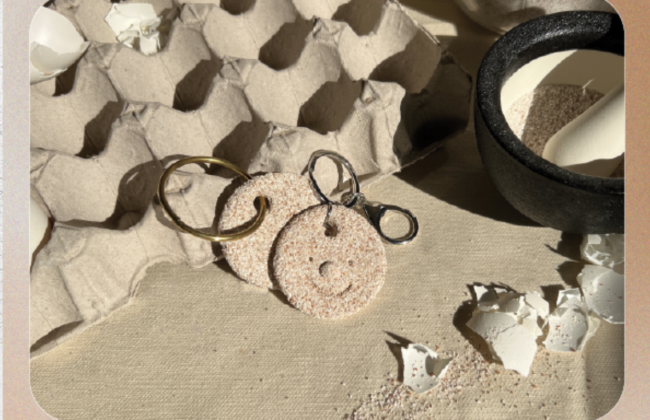 Biomaterials – Eggshell Ceramic Keychain Workshop