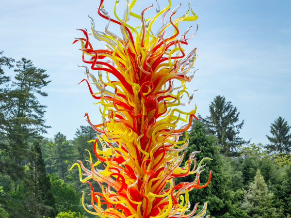 Electric Yellow And Coral Tower (2017) - London Craft Week